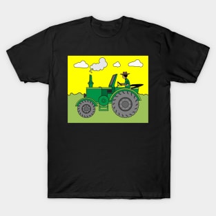 Tractor Trecker Farmer Vice T-Shirt